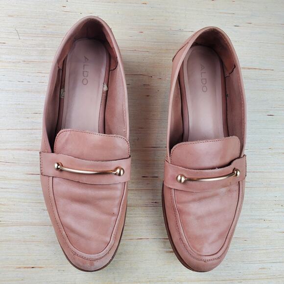 ALDO | Leather | Camel | Loafers | Size 8.5 - Picture 2 of 8